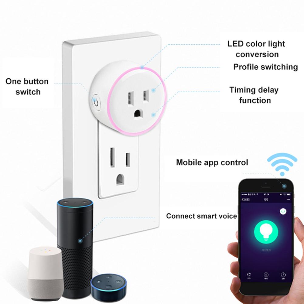 Smart Plug with Power Monitor wifi wireless Smart Socket Voice Control