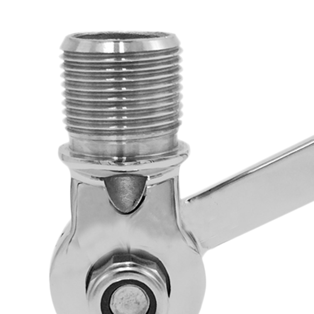 Boat Adjustable Base Mount VHF Marine Antenna Dual Swiveling Ratchet