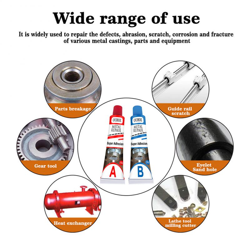 20G Hoge Temperatuur Ab Lijm Metaal Reparatie Lijm Gietijzer Staal Sterkte Repareren Lijm Waterdichte Transparante Sneldrogend