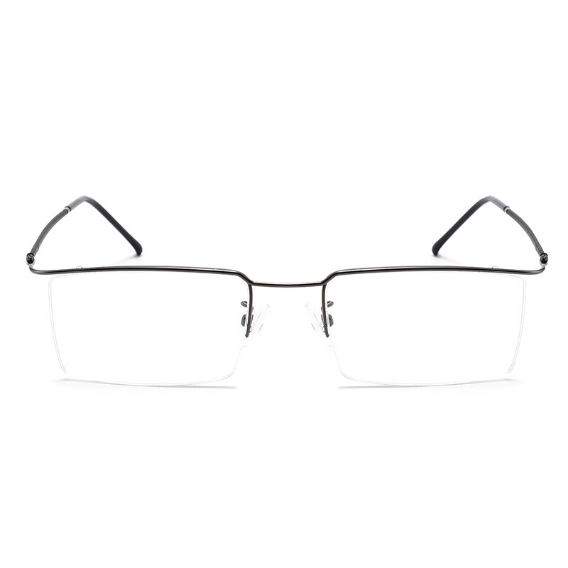 BCLEAR-gafas cuadradas de aleación de titanio para hombre, anteojos con montura delgada, ultralivianas, graduadas para miopía, gafas ópticas sin montura de Metal