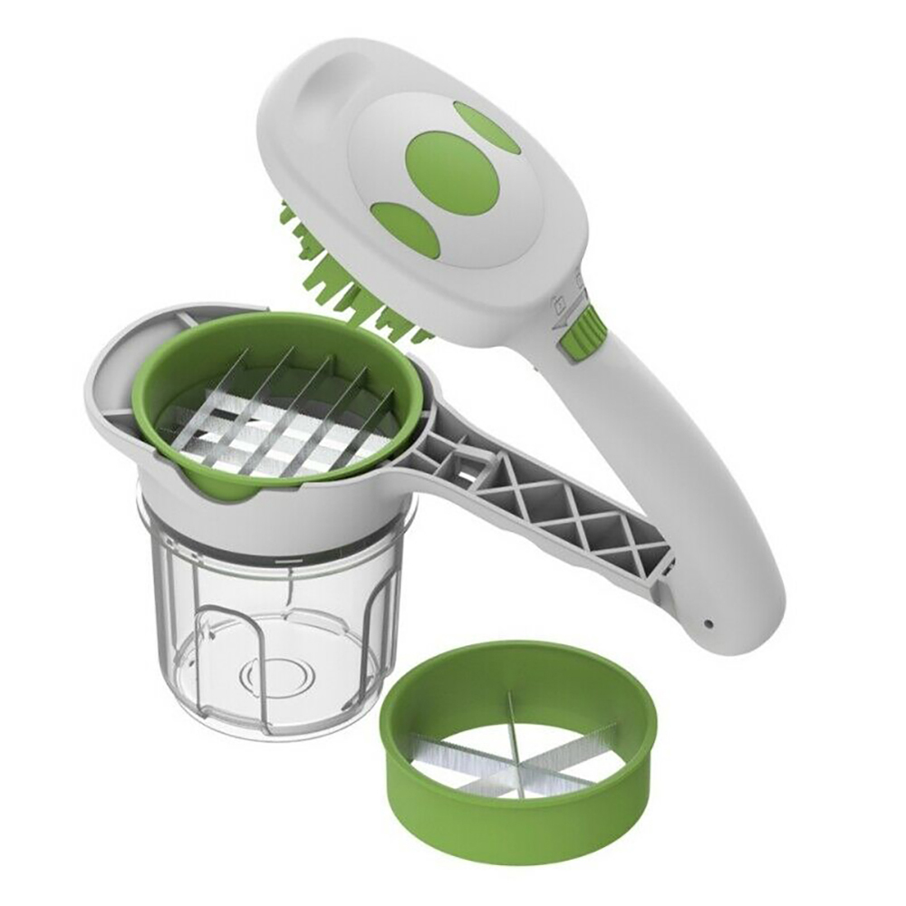 5 in 1 Magic Nicer Quick Stainless Steel Vegetable Dicer Chopper 5 in 1 Multi-Functional Kitchen Onion Vegetable Cutter Slicer