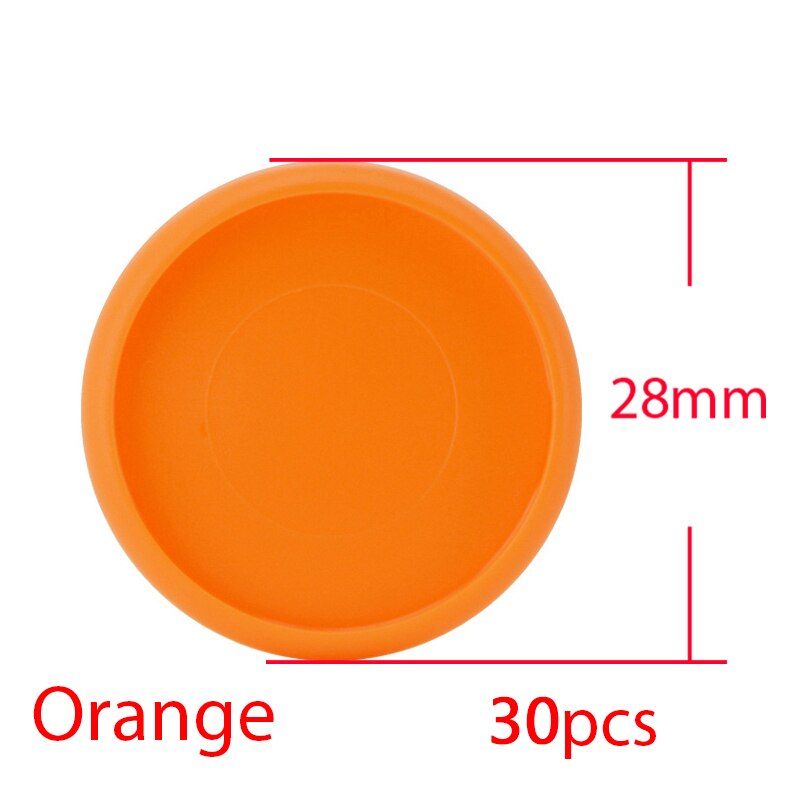 30Pcs 28Mm Kleurrijke Paddestoel Disc Binding Notebook Ringband Planner Bindier Disc Diy Losbladige Ringen Binding Kantoor levert: Orange-30pcs