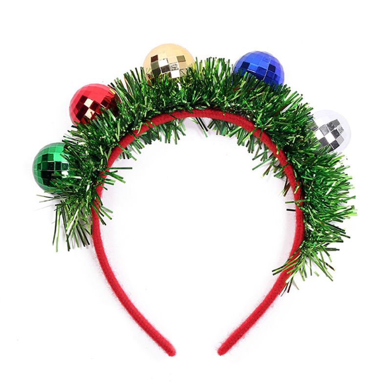 Projecteur de noël boule bandeau cheveux cerceau noël chapeaux accessoire de cheveux léger belle et belle