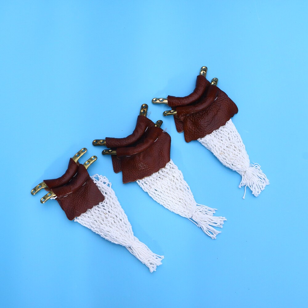 6Pcs Biljart Zakken Leather Pool Snookertafel Vervanging Netten Zakken Kit