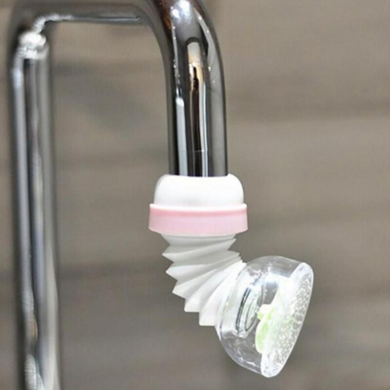 Verstelbare Water Saving Tap Swivel Kraan Spuit Water Tap Filter Hoofd Keuken Accessoire (Roze)