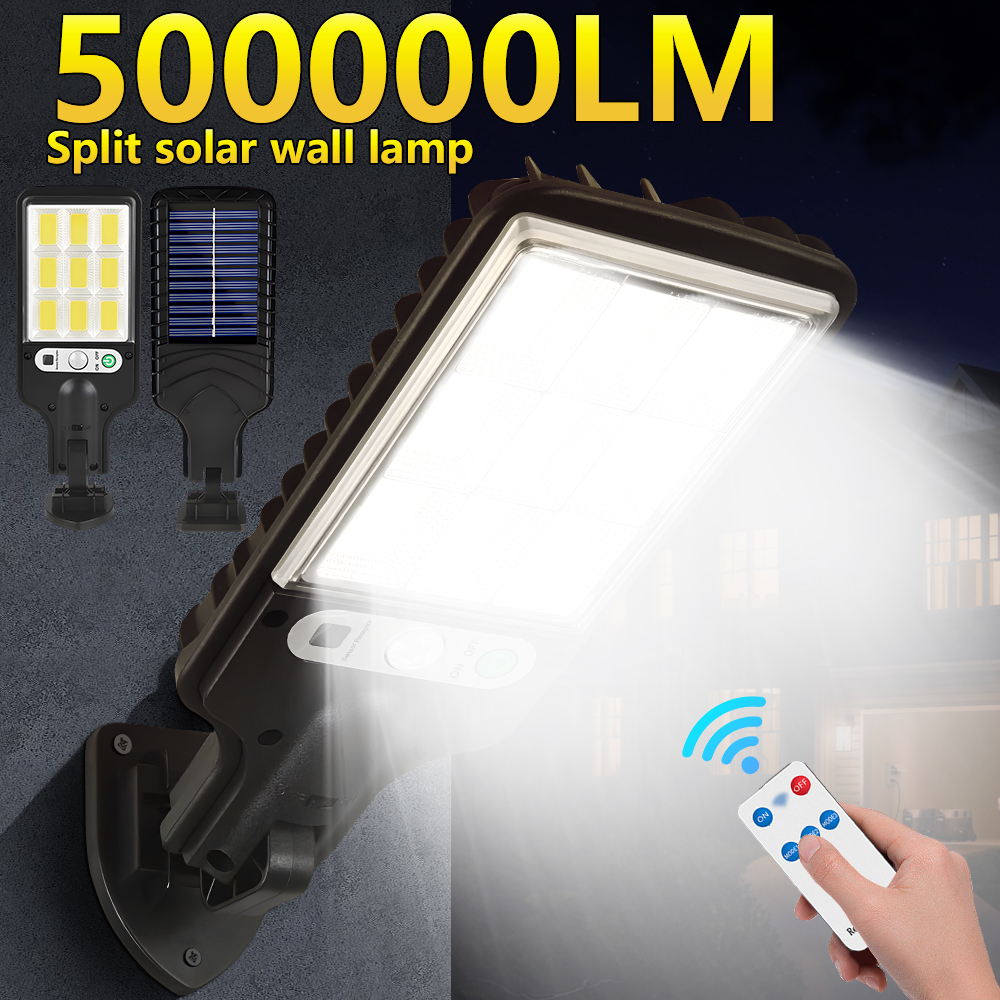 Super Bright Solar Outdoor LED Lamp Motion Sensor Exterior Light High Power Waterproof Lights Wall Street Garden Decoration Lamp