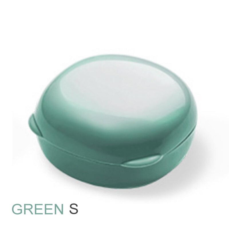 Sæbebeholder bærbare plastkasser til rejsesæbeskål og sæbehylde til opbevaring på badeværelset: Grøn s