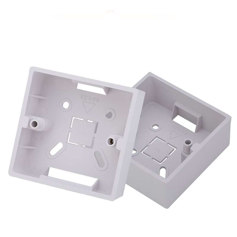 86 Type Wall Mounted Bottom Box PVC Wire Wiring Box for 86 Type Switch Socket Universal Bottom Box