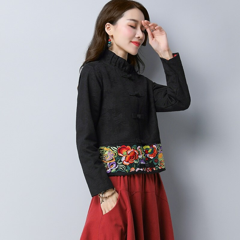 Chinese Style Clothing Women Clothes 2022 Chinese Traditional Women Hanfu Clothing Tang Suit Chinese Ancient Linen Shirts KK4399