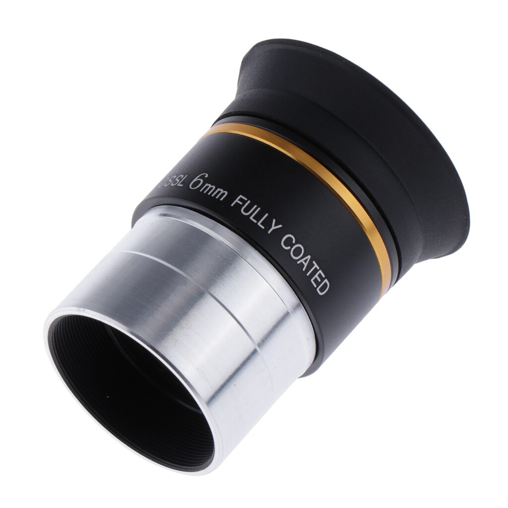Kit de accesorios para telescopio de 1,25 pulgadas, ocular Plossl de 6mm