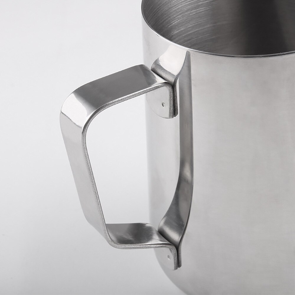 Milch Aufschäumen Krug Mit Eingebautem Thermometer, Edelstahl Milchkännchen Aufschäumen Krug 20 unzen (600 ml) Espresso Kaffee Latte Töpfe