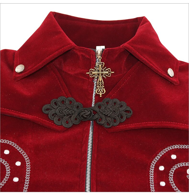 Para hombre Steampunk Vintage chaqueta FRAC gótico victoriano vestido capa uniforme Medieval Retro chaquetas abrigo de Halloween del traje de Cosplay