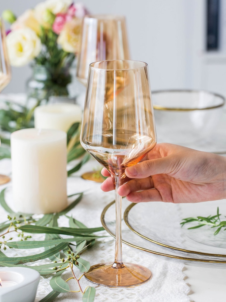 Loodvrij kristal rode wijnglas gekleurd geplateerd glas champagneglazen huishoudelijke wijn