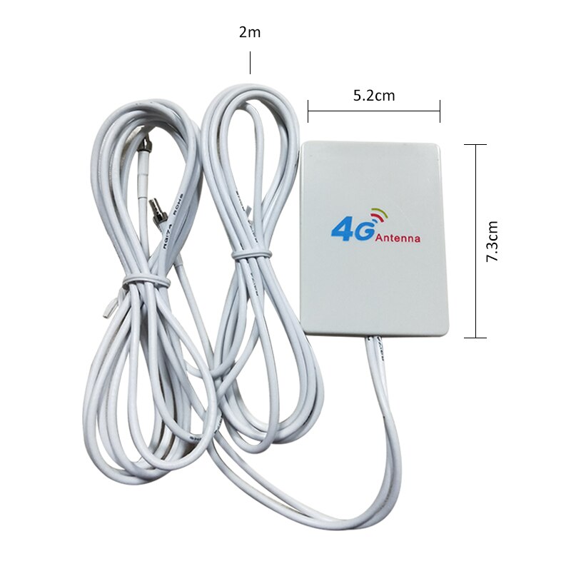 GRANDWISDOM 10DBI Externe Pannel Antenne mit CRC9 männlichen 2m kabel für 3G 4G LTE Router IoT