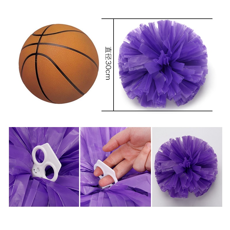1 Uds animadoras pompones para porristas pompón animadora pompón traje de accesorio de bola de la M234