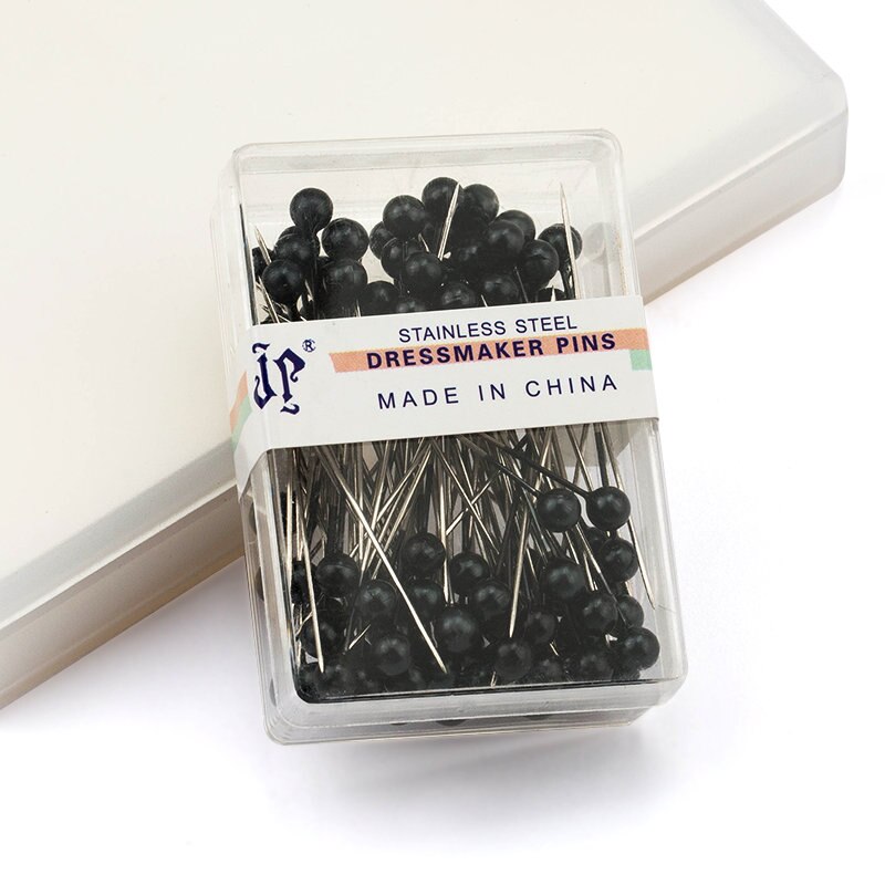 100PCS edelstahl schneiderin pins bunte ball köpfe nadeln Einfach Schmuck Machen Werkzeuge perlen pins für schmuck, die DIY: Black