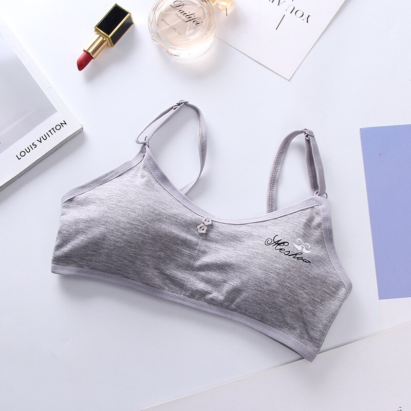 3 pezzi reggiseni da allenamento per ragazze adolescenti Mesh biancheria intima per bambini pubertà traspirante ragazze reggiseno reggiseni per lo sviluppo