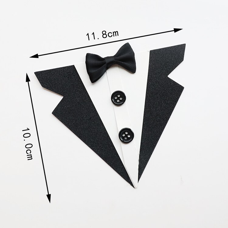 Eva Suit Bow Tie Suit Happy Fathers Day Cake Topper Happy Birthday Dad Rich Cake Decoration Cake Decorating Tools Party Favors