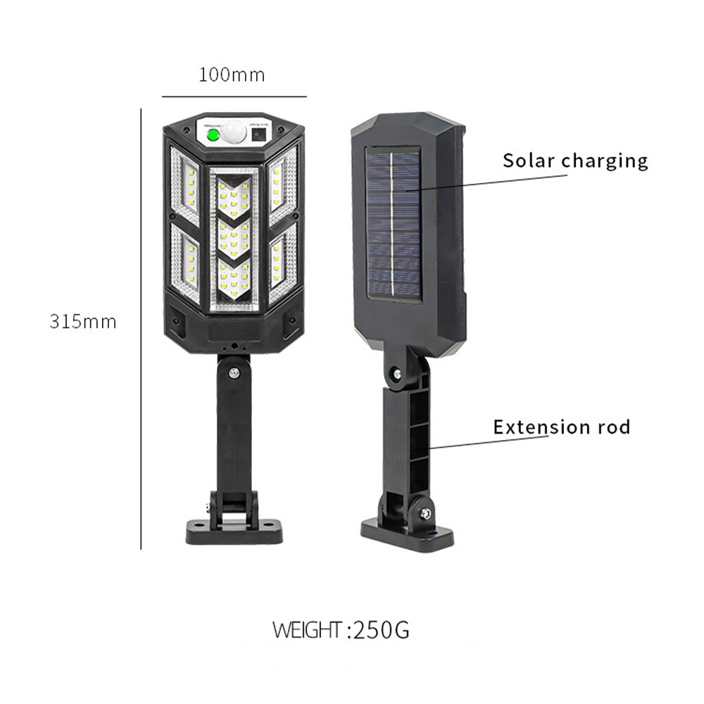 1 ~ 2 Stuks Zonne-verlichting Outdoor Led/Cob Zonne-straat Lamp Met Bewegingssensor Hek Patio Yard Garden verlichting