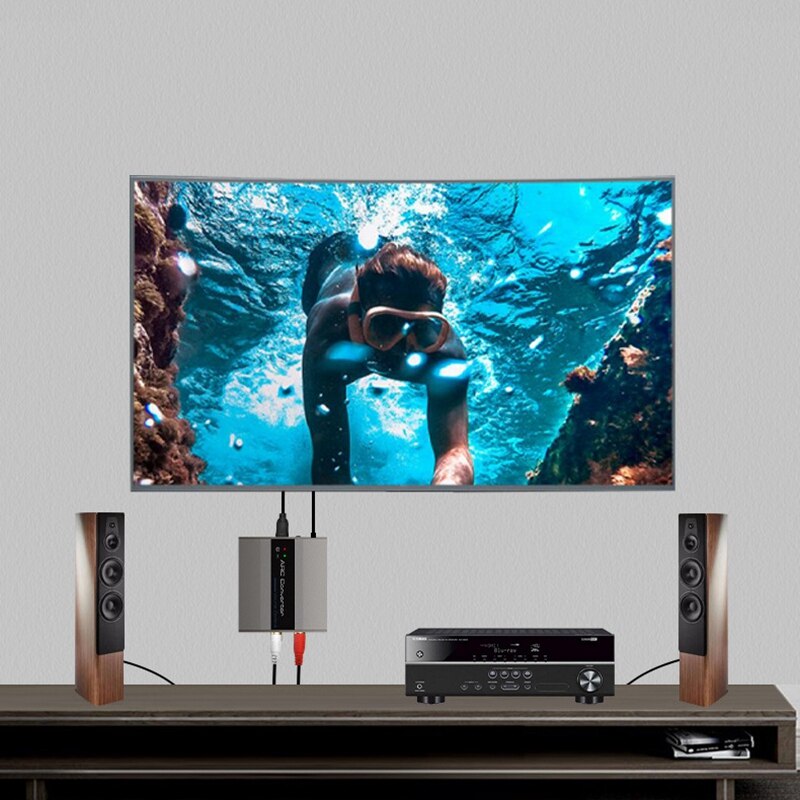 ARC Converter HDMI ARC to RAC o Converter L/R RCA 3.5mm o Adapter for HD DVD Blu-Ray PS3 PS4 Apple TV