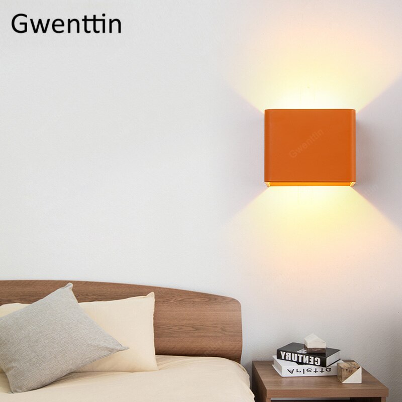 7W Nordic Vierkante Wandlampen Moderne Verlichting Voor Thuis Led Spiegel Lampen Badkamer Slaapkamer Lamp Ijzer Blaker armatuur