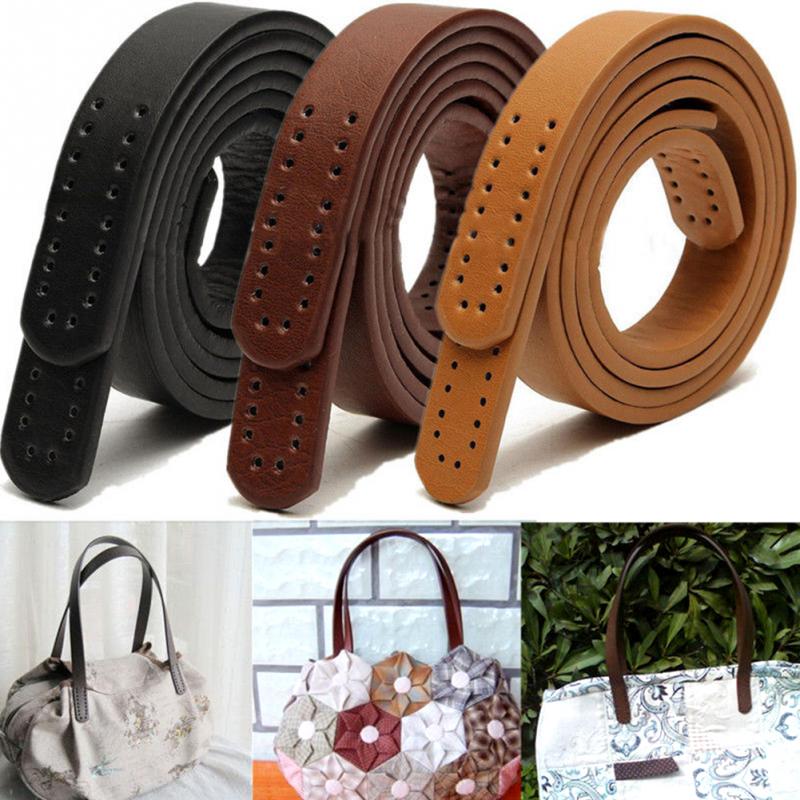1 Pair Women Girl PU Leather Purse Shoulder Handbag DIY Sewing Strap Handle Replacement 3 Color Bag Accessories