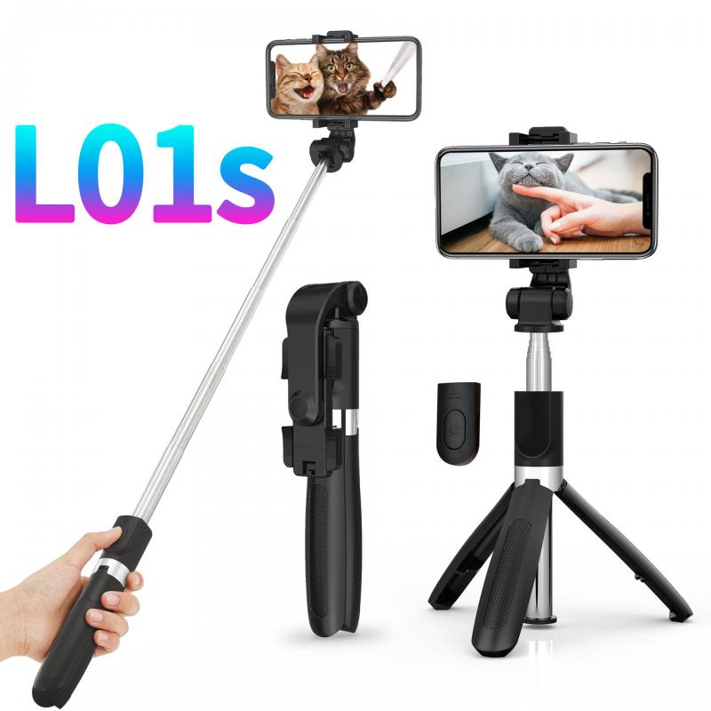 Draadloze Bluetooth Selfie Stok Statief Met Afstandsbediening Selfie Uitschuifbare Opvouwbaar Voor Iphone Ios Android Action Camera Telefoon Stand