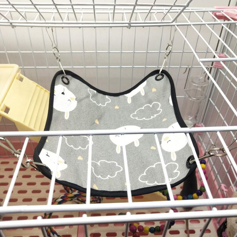 Lente Zomer Canvas Duurzaam Ademend Eekhoorn Hamster Hangmat Kleine Dieren Huisdier Kooien Opknoping Slapen Pads Huisdieren Benodigdheden: Rabbit / 15x15 cm