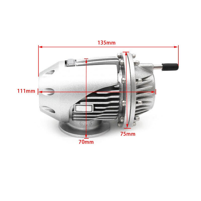 25Mm/34Mm SQV3 Ssqv Bov Turbo Blow Off Valve Bov Met Adapter Flens