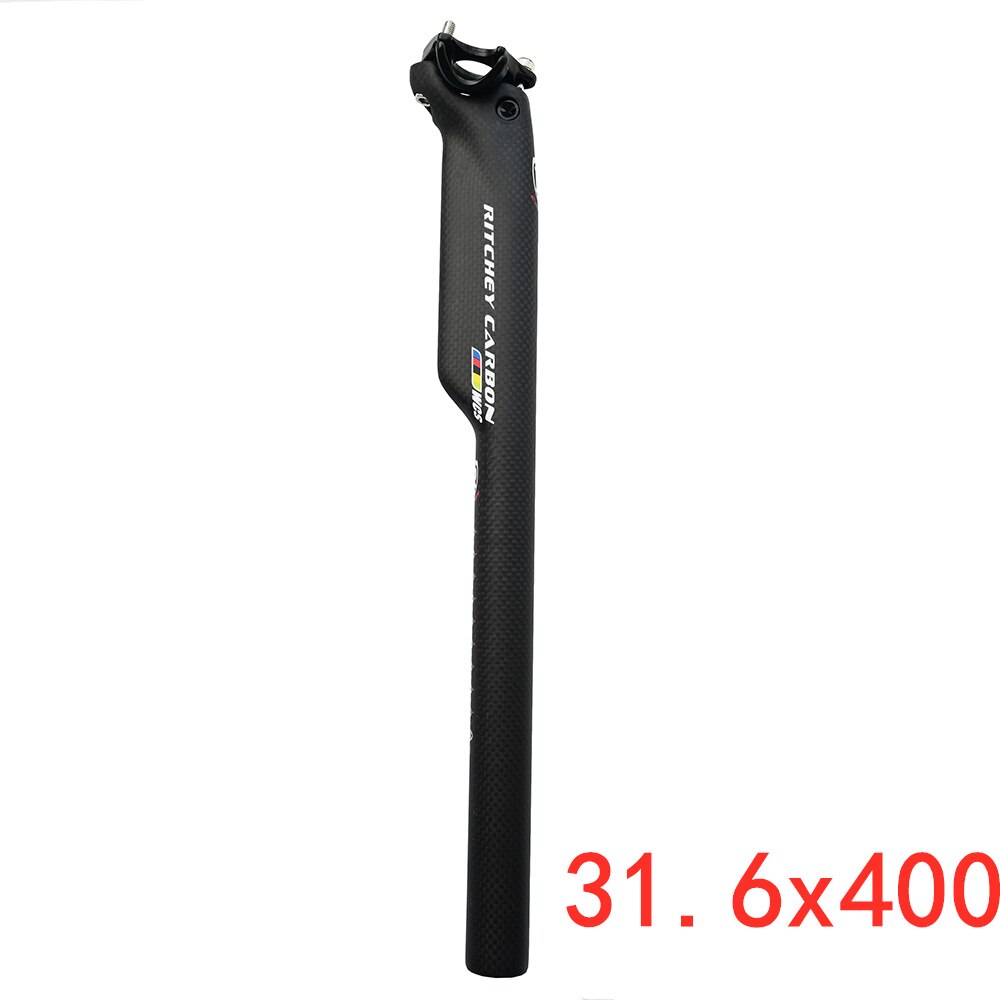 High Strength Carbon Fiber Seatpost After Seat the Road Bicycle Seatpost Seat Tube Rod Carbon Seatpost Seat Tube 3k: Matte 31.6x400mm