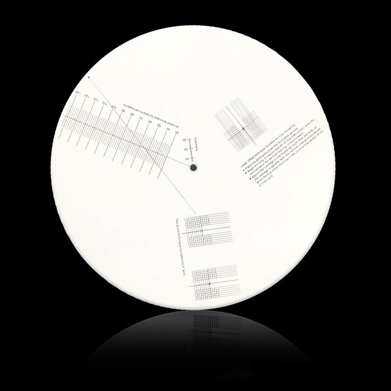 Anti-slip lp vinyl plaat pickup kalibratieplaat afstandsmeter gradenboog aanpassingstool liniaal voor draaitafel accessoire
