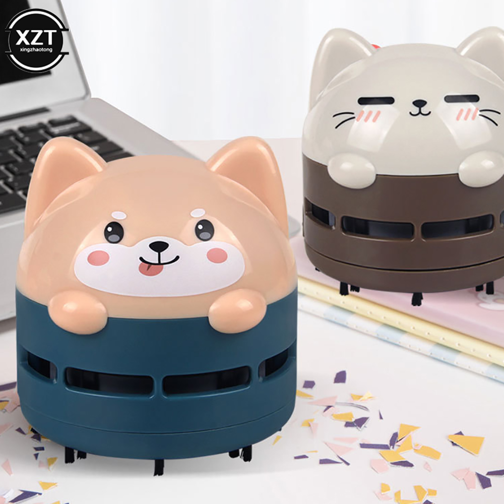 Mini aspirateur sans fil Rechargeable à motif d'animal de dessin animé, pour clavier de voiture, aspirateur de bureau Usb portatif