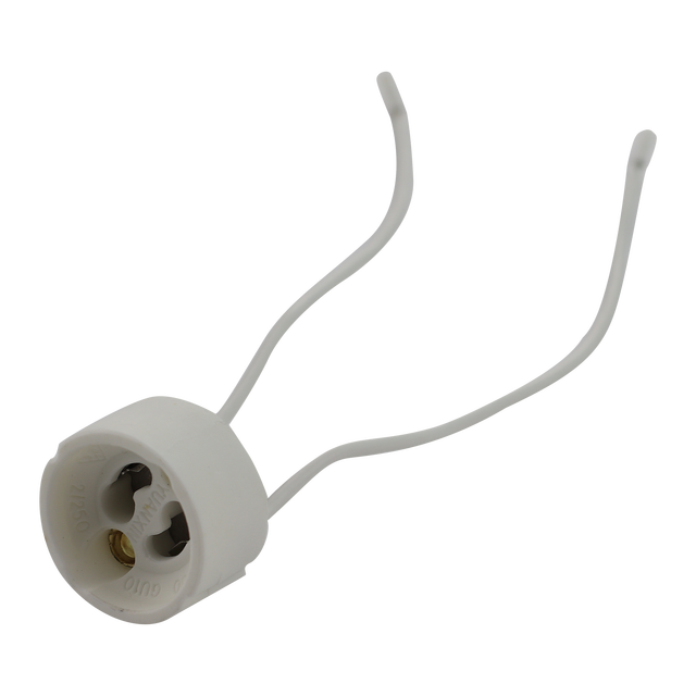 Conector de Base de enchufe MR16 Gu10, soporte de cerámica, cableado de lámpara para Base GU10, bombilla Led halógena Socke o GU10: Oro