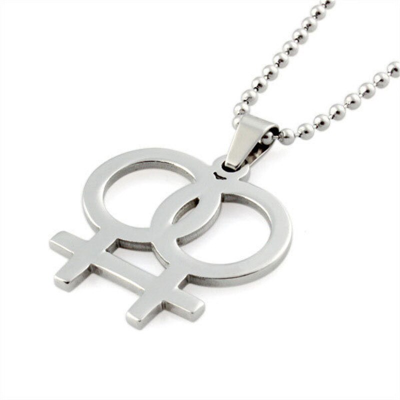 Regenboog Gay Pride Lgbt Rvs Driehoek Ketting Vrouwen Vriendschap Kettingen Mannen Hanger Sieraden: XLH0056