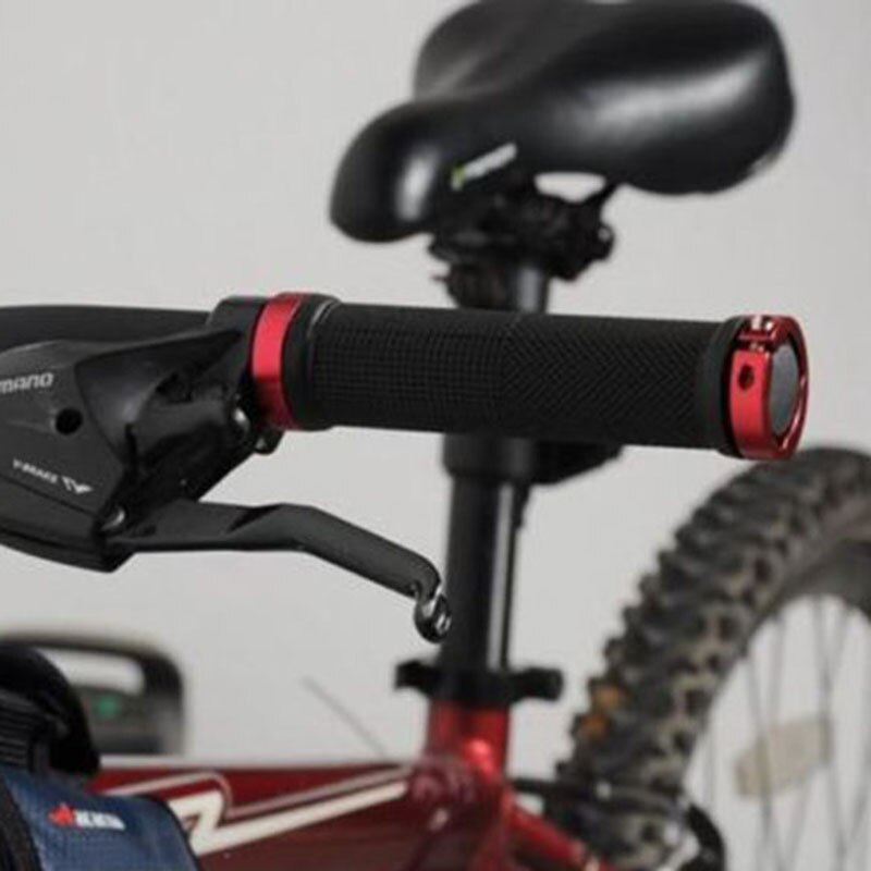 Låsbare aluminium mountainbike styr greb cykel cykel fast gear fixie styr blød gummi låsbare håndtag greb