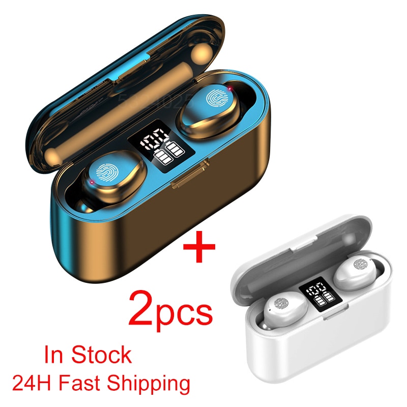 Écouteurs sans fil bluetooth 2000 TWS, casque d'écoute Binaural à correspondance automatique, étui de chargement directe mah, 1/2 pièces