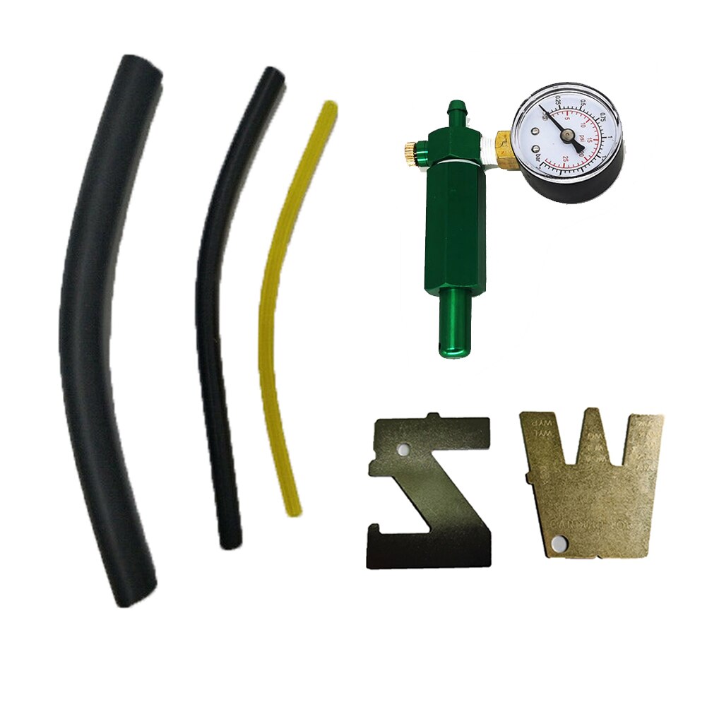 Pressure Gauge W/ Dial Carburetor Accessories Measuring Tester W/ 2 Regulator 3 Hose Kit Leak Repair Garden Tools Supplies