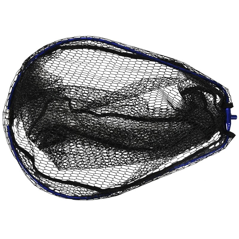 Foldable Carp Fishing Large Size Soft Mesh Fishing Landing Net Head Integrated Folding Net Frame Copy Net Fishing Net Ring