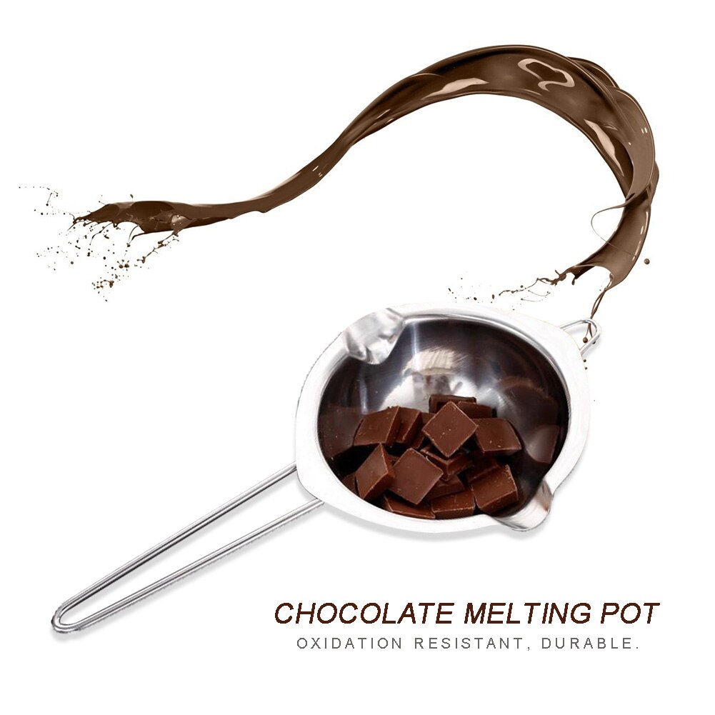 1PC Portable Stainless Steel Chocolate Butter Melting Pot Pan Kitchen Milk Bowl Boiler Cooking Accessories