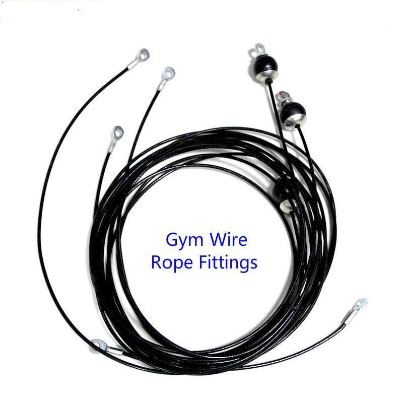 Zubehör für Fitness geräte, Stahldraht seil, 5mm, 6mm Draht-und Kopf zubehör für Fitness kabel, Fitness kabel