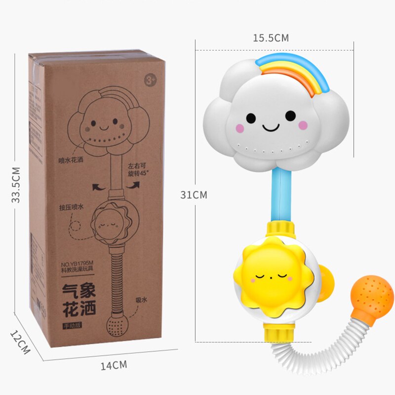 bébé bain jouets fleur douche tête baignoire bain eau jeu arrosage pulvérisateur pour enfants LBV
