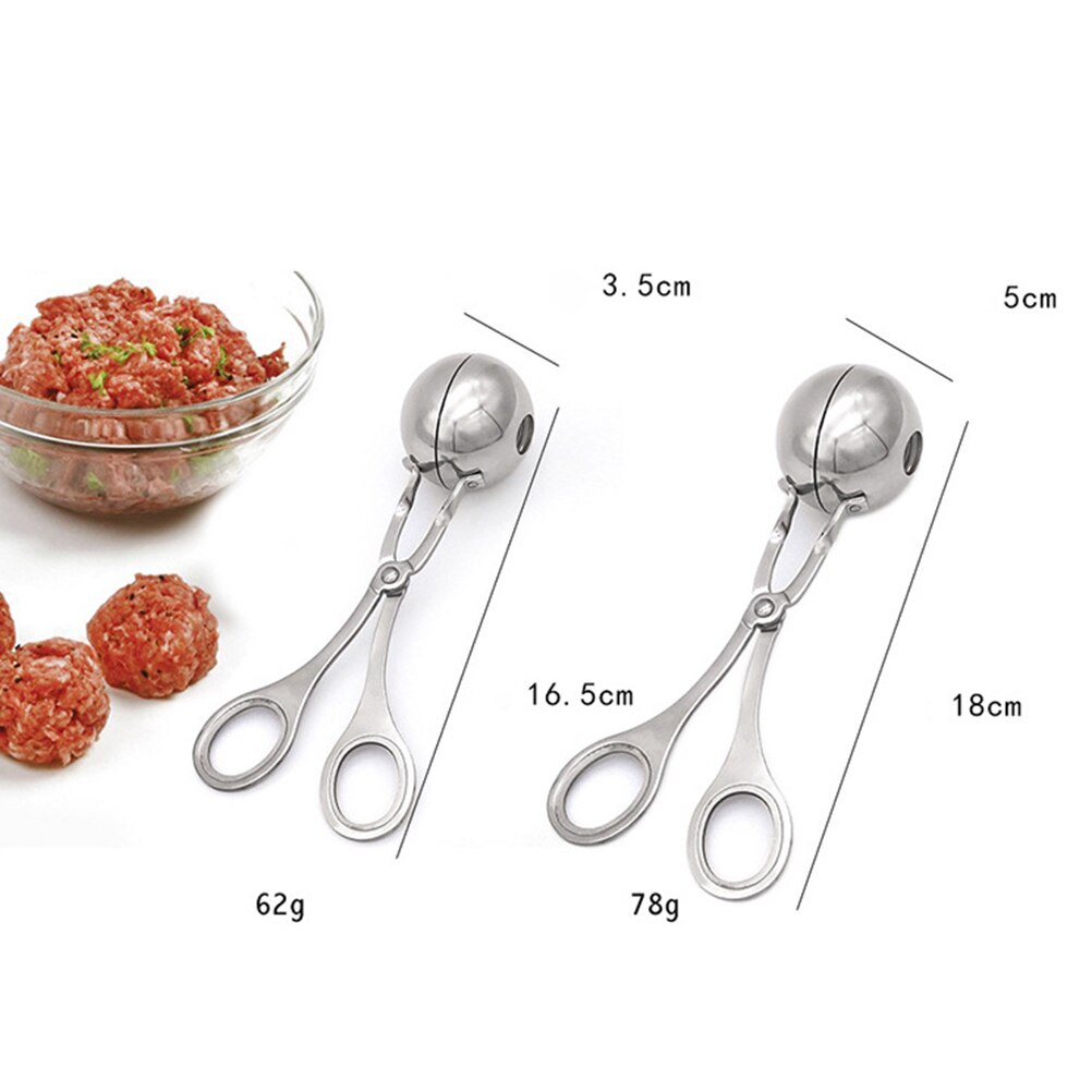 Praktisk kjøttboller produsent rustfritt stål fylt kjøttboller klipp diy fisk kjøtt ris ball maker 16 cm /17 cm