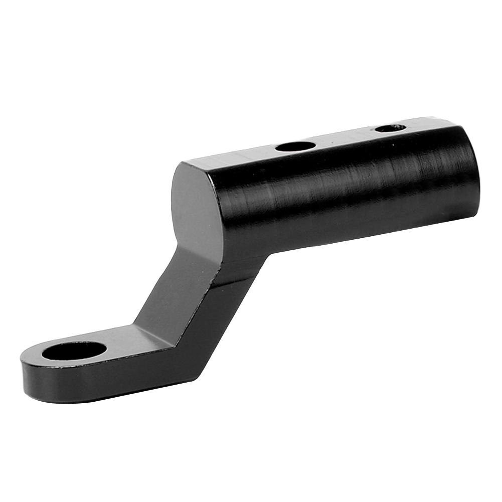 Extensor Universal de espejo retrovisor de motocicleta, soporte adaptador de extensión de espejo retrovisor de aleación de aluminio: Negro
