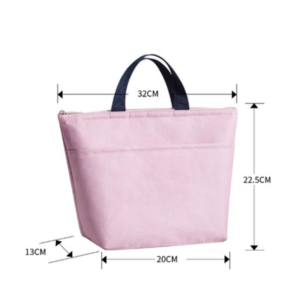 Neue Wasserdichte Oxford Mittagessen Tasche Beutel Verdickt Handtasche Picknick Tasche Frauen Kinder Bequem Mittagessen Box Tote Schule Lebensmittel Lagerung Taschen