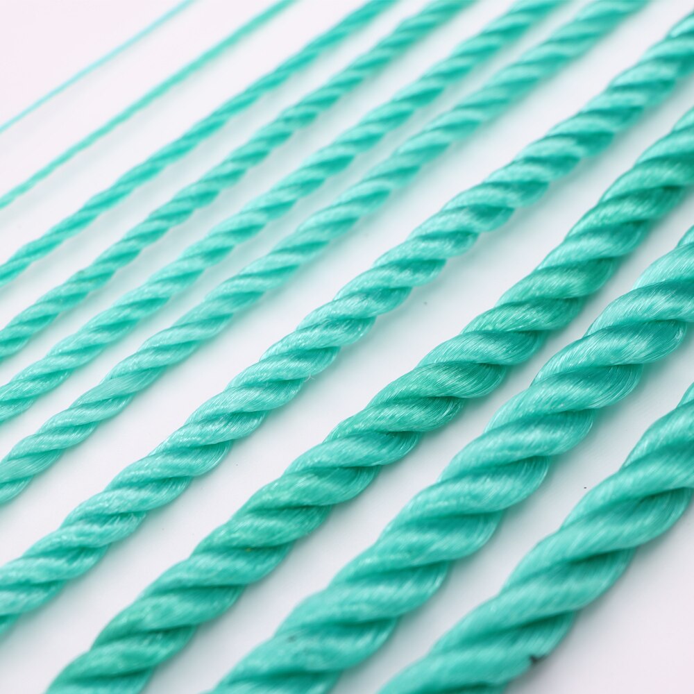 1Mm-14Mm Diameter Polyethyleen Touw Nylon Weave Twisted Twine Hoge Sterkte Tuin Bundeling Plant Netting Thuis verbetering Craft