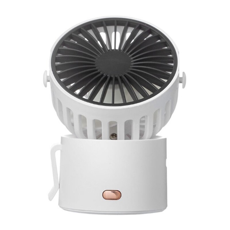 Multifunction Personal Fan Handheld, Mini Portable Fan USB Fan Rechargeable Powerful Personal Fans for Your Neck waist: white