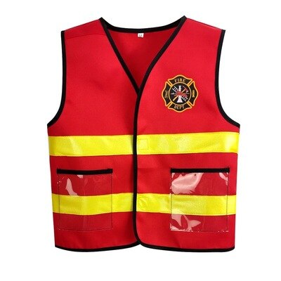 Construcción disfraz de trabajador Kit para niños conjunto de juguete carrera trajes de trabajador cosplay: Marrón