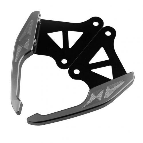 Aluminum Motorcycle Motor Accessories Rear Seat Grab Bars Pillion Passenger Rail Handle for Hond-a Grom MSX 125 13-15: Titanium