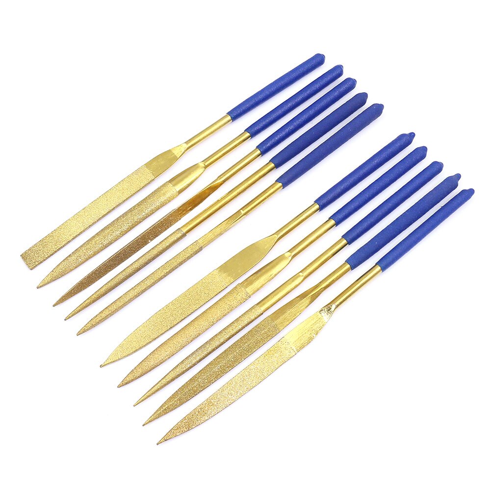 10 stuks metalen glasstenen sieraden diamantnaald multifunctionele slijtvaste vijl slijpen reparatie gereedschapset benodigdheden