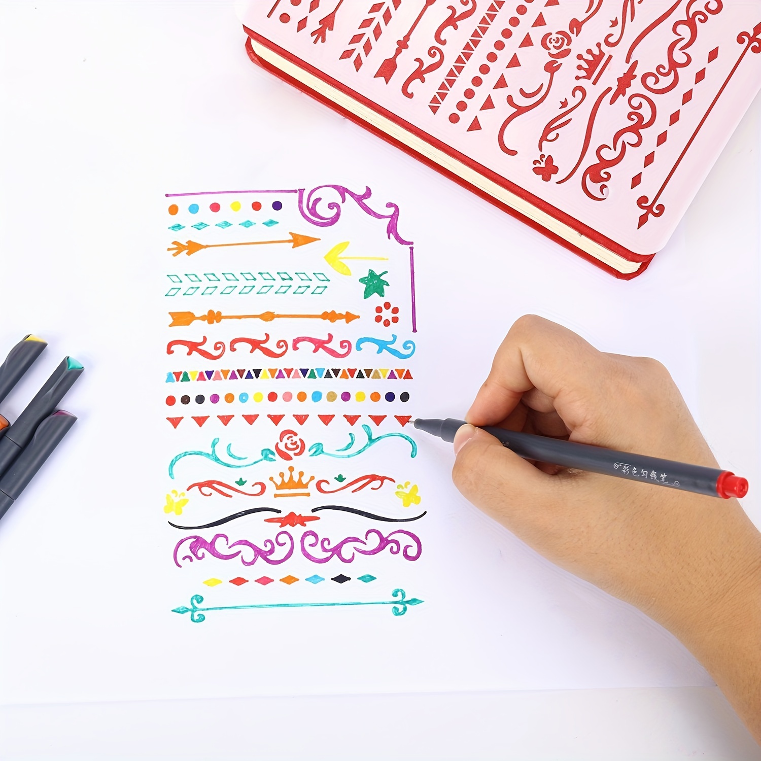 12-100 stücke Bunte Linie Zeichnung Stift Set Micro Spitze Fineliner Stift Zeichnung Malerei Skizze Feine Kunst Marker Büro schule Schreibwaren